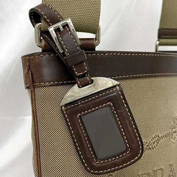 PRADA Brown Leather Shoulder Bag - Picture 7 of 11